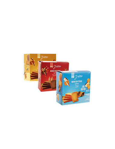 Biscotte nature  paquet de 280 g MG J'AIME