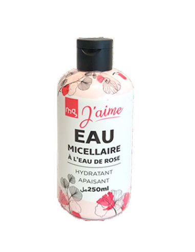 Eau  Micelaire à l'eau de rose hydratant 250ML MG J'AIME