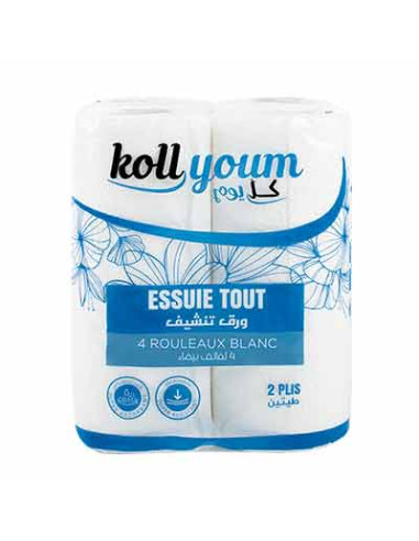 Essuie tout  2 P 4 rouleaux  KOLL YOUM