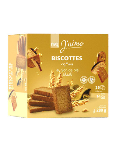 Biscotte au son 280G MG J'AIME