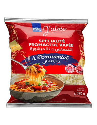 Fromage râpé à l'émental  320 GR MG JAIME