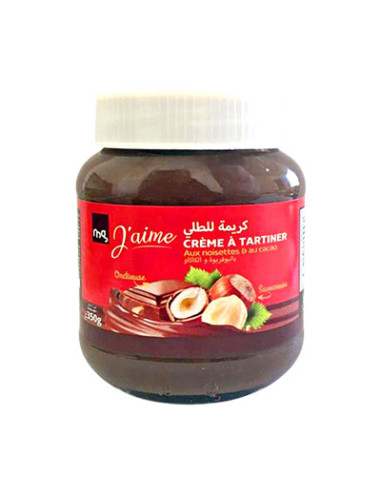 Crème à tartiner aux noisettes 350GR mg j'aime