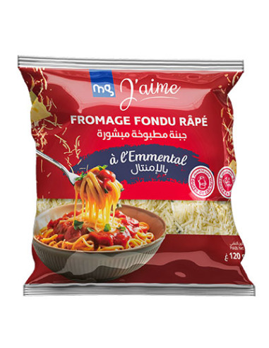 Fromage râpé à l' émental 120G MG J'AIME