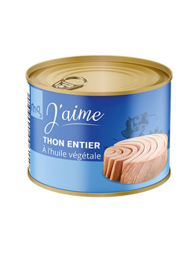 Thon entier à l'huile végétale 400g...
