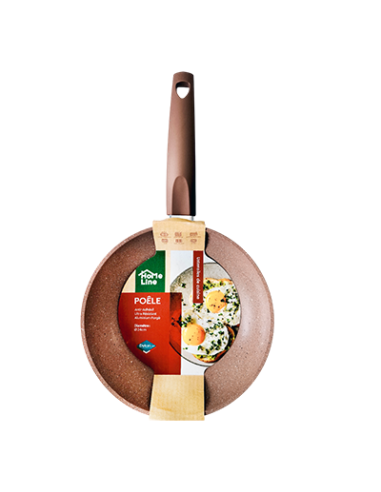 Poêle  24 CM marron/noir HOME LINE