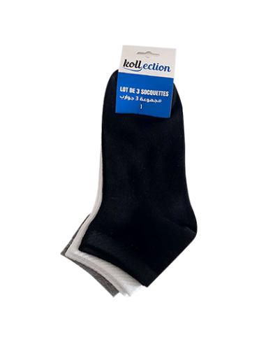 Lot de 3 Soquettes H/F KOLLECTION