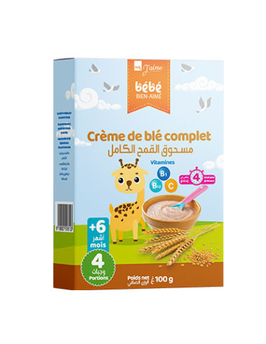 Crème de blé complet  MG J'AIME 100G