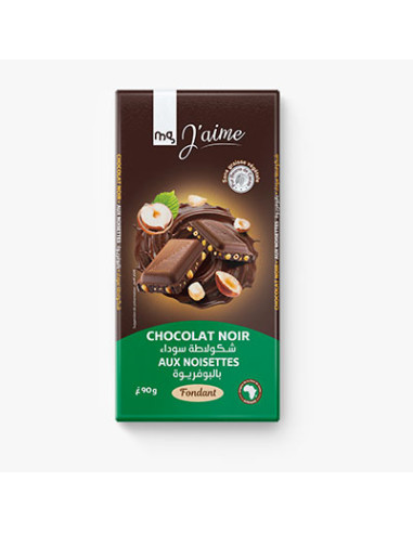 Chocolat noir aux noisettes 90G MG...